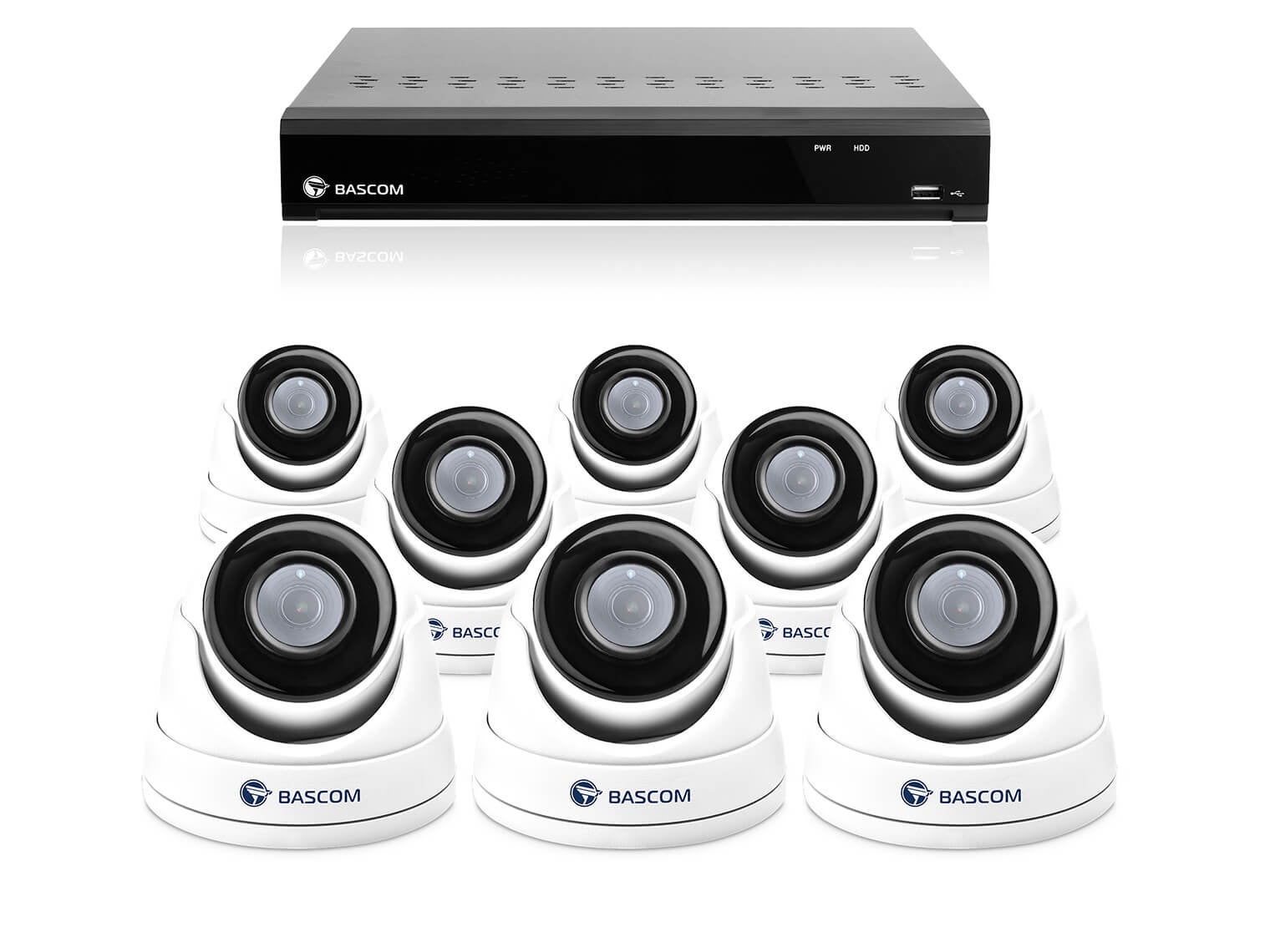 Trådlöst 8-dome-system