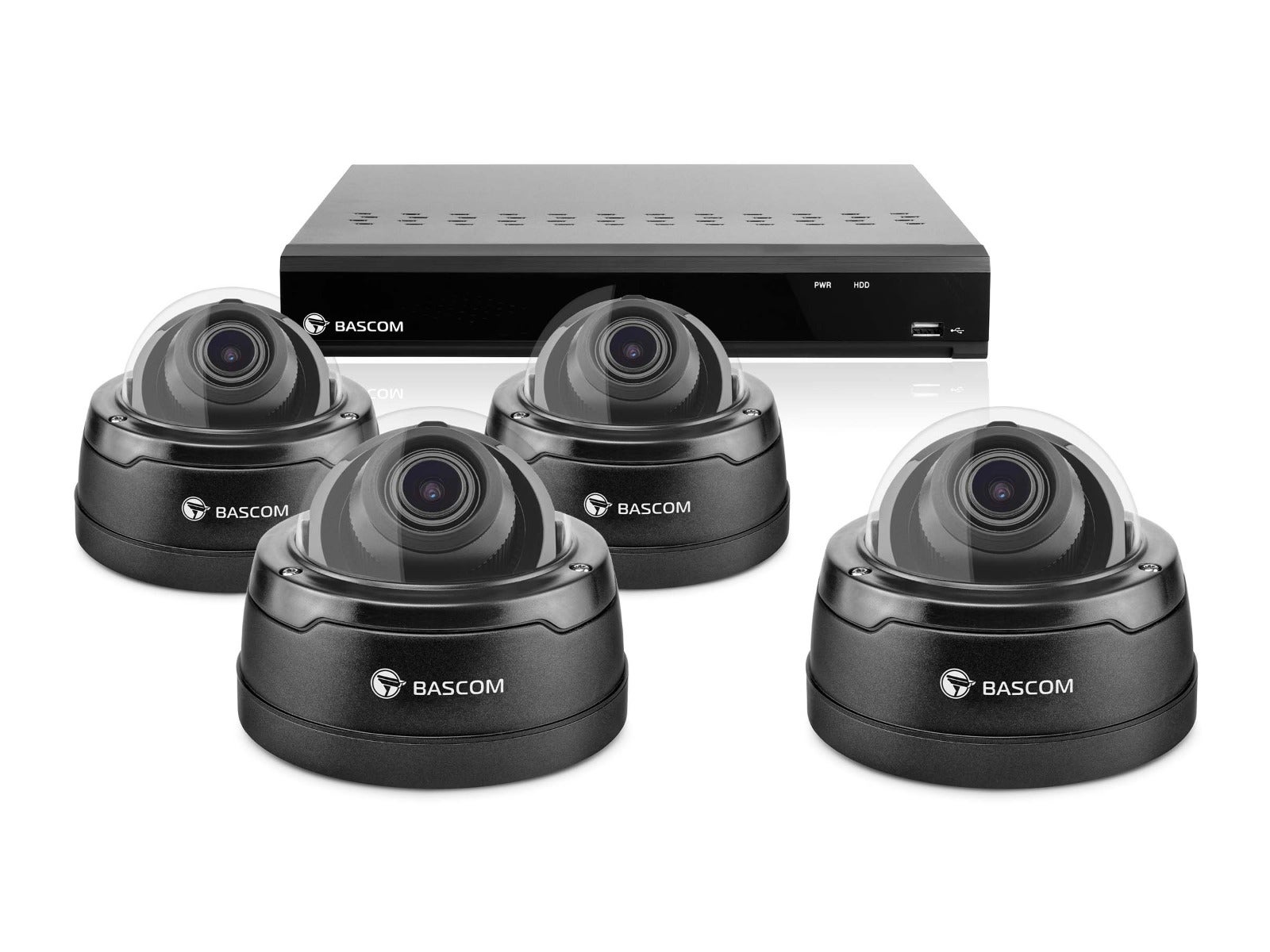 Trådbundet 4-dome-system PRO