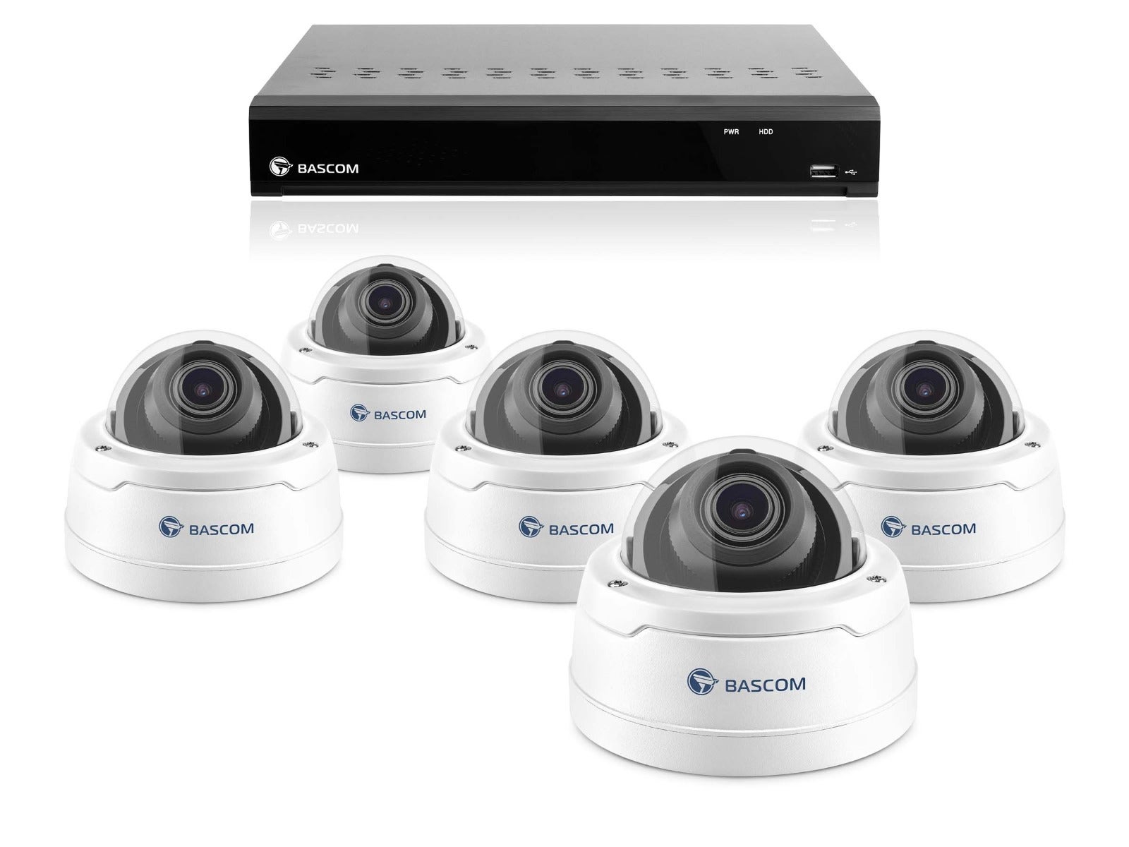 Trådbundet 5-dome-system PRO