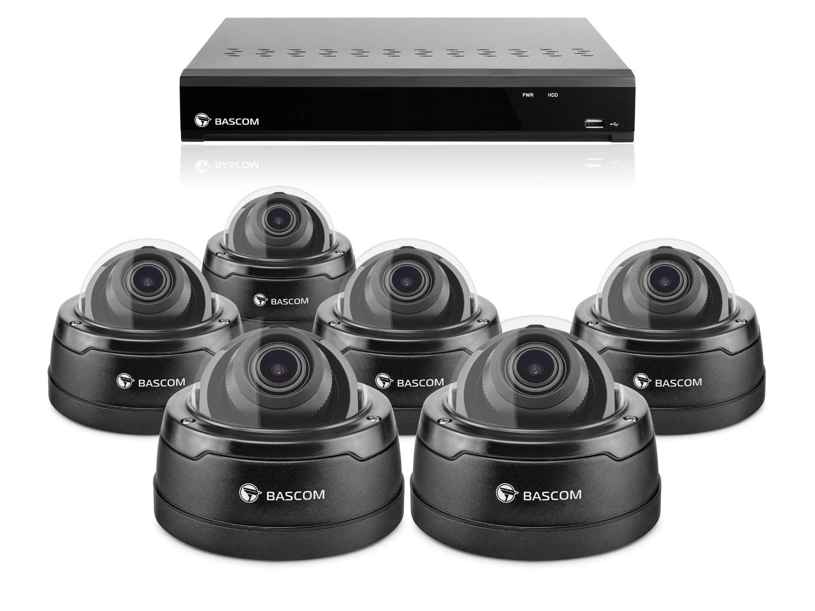 Trådbundet 6-dome-system PRO Trådbundet 6-dome-system PRO