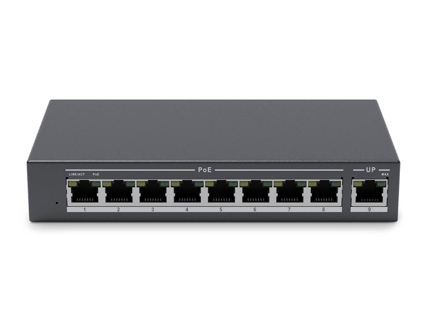 8-kanals PoE-switch 8-kanals PoE-switch